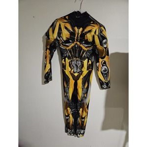 Transformers Bumblebee Muscle Child's Costume Large Halloween Padded Muscles Euc
